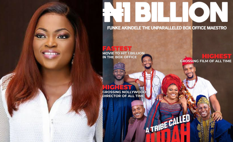 Accolades pour in as Funke Akindele’s “A Tribe Called Judah” hits the 1billion mark. Funke Akindele 1 billion
